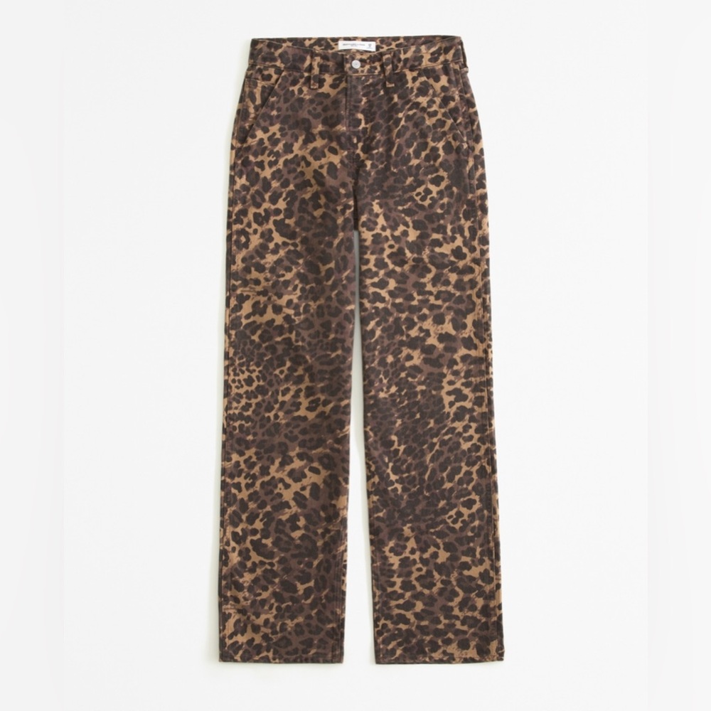 A&F NWT Curve Love Mid Rise Slouchy Jean
